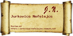 Jurkovics Nefelejcs névjegykártya